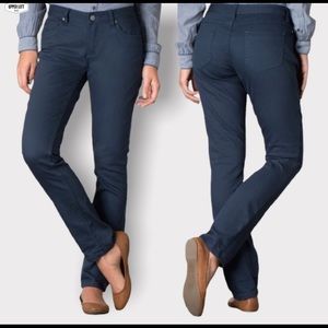 Toad&Co Silvie Skinny Slim Jeans Organic Cotton Navy Blue Size 4